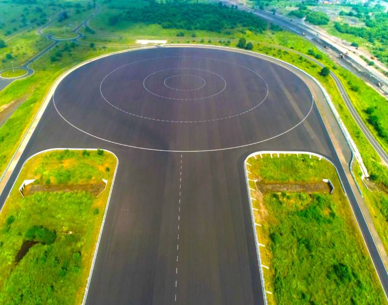 Test track. High Speed track. Automobile Test tracks. Yatabe Test track.