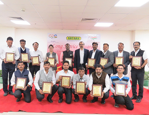 NATRAX acknowledged meritorious services of its employees on successful completion of 5, 10 & 15 year milestone by presenting ‘Long Service Awards’ on 25.01.2023.